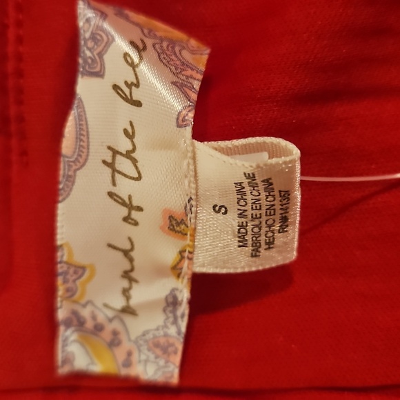 NWT Band of the Free sparkle glittery red mini zip up skirt sz.S - Picture 3 of 7